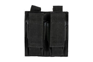 The Red Rock Outdoor Gear Double Pistol Magazine Pouch is made from black Nylon